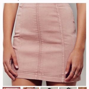 Free People Modern Femme Skirt in Pink